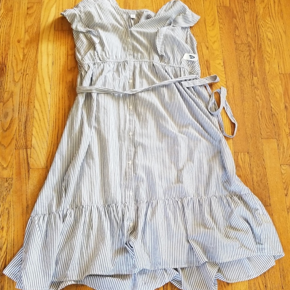 NWT Old Navy Ruffle Detail Striped Sun Dress sz3x